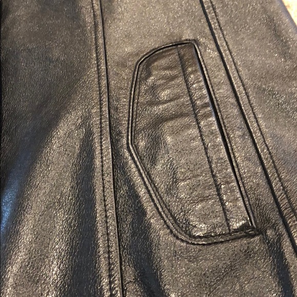 Wilsons Maxima Leather Jacket Coat Black Size Medium - Picture 8 of 17